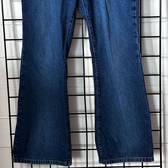 Vintage cK Calvin Klein Jeans Womens 9 Blue Flare Midrise 90s Bootcut - Picture 9 of 14